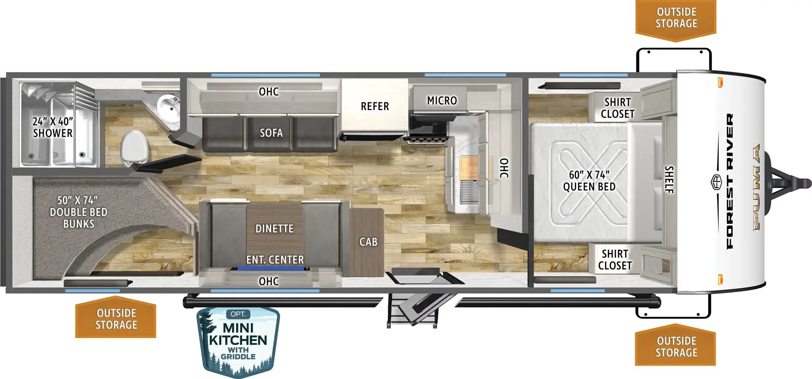 Puma Camping Edition 23BHCE Floorplan